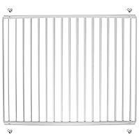 SPARES2GO Universelles Regal für Kühlschrank und Gefrierschrank, verstellbar, weiß, kunststoffbeschichtet, ausziehbare Arme (groß, 425 mm – 670 mm x 320 mm)