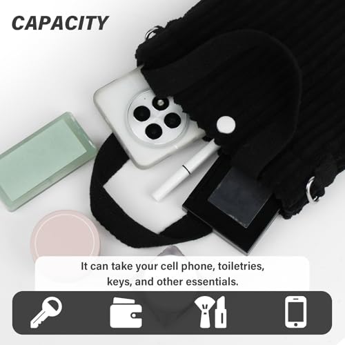 Women's Crossbody Handbags, Corduroy Women's Shoulder Handbags Small Crossbody Bags for Women4