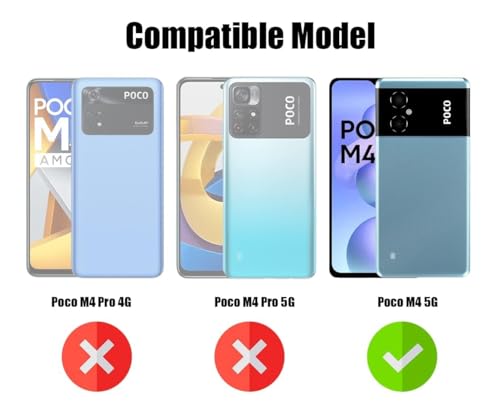 Image of Jkobi Back Cover for Poco M4 5G (Silicone Clear Shockproof Case with Camera Protection | Soft and Flexible | Transparent)