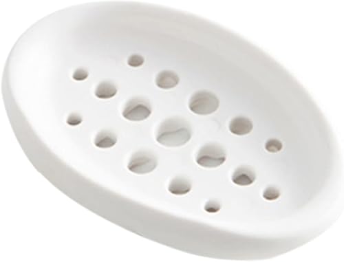 Alipis Jabonera autodrenante moderna caja de jabón de silicona para bandeja de ducha para baño