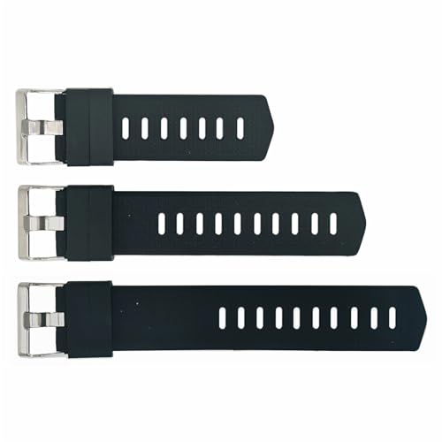 22mm Watch Band Extenders for 45mm Google Pixel Watch 4 3 or Fitbit Sense 2 1/Versa 4 3 2/Charge 6 5 4 3 2, Extender Bands Silicone for Larger Wrist or Ankle Wear (Black)