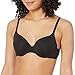 Amazon Essentials T-Shirt Bras for Women, Comfortable Underwire, Pack of 2, Black/Grey Heather, 32D