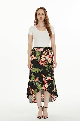 Matchable Family Hawaiian Luau Men Women Girl Boy Clothes in Black Rafelsia4