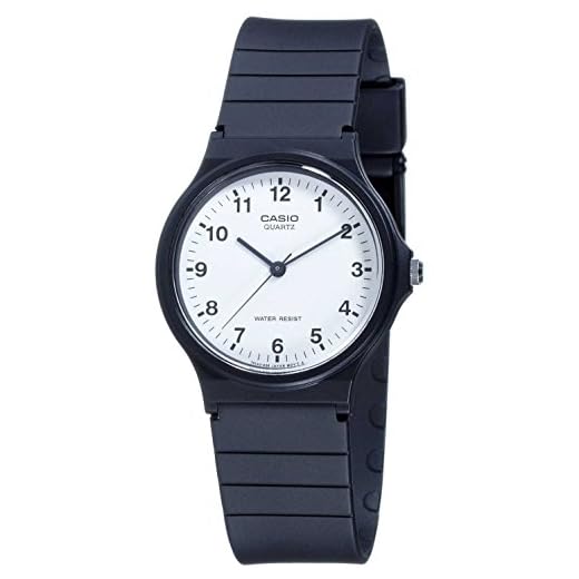 Casio Collection - Montre Unisexe Analogique avec Bracelet en Résine - MQ-24-7BLLEG
