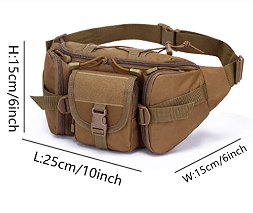 YunYunStrap Bolsa de cintura tática, pochete militar portátil para ciclismo, acampamento, caminhadas