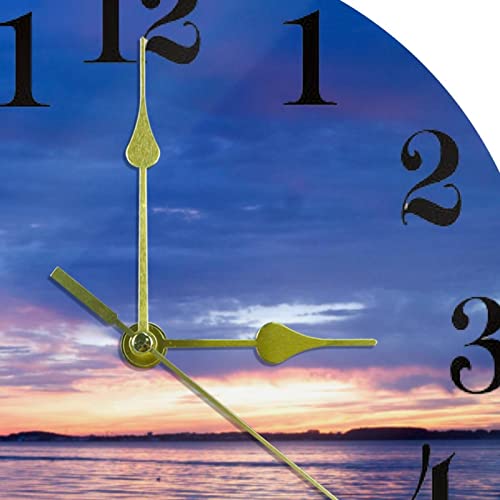 Horloge murale silencieuse sans tic-tac Sundown mécanique à quartz précise 25cm