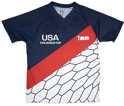 FIFA World Cup 2026 Soccer Fashion Jersey (US, Alpha, Large,