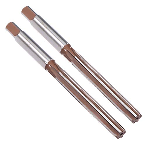 uxcell Hand Reamer 9mm Alloy Tool Steel H8 6 Straight Flutes Hand Milling Cutter Tool 2Pcs
