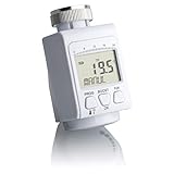 Heizungsthermostat mit Zeitschaltuhr, Ein- und Ausschaltzeitpunkte für den Tageszeitraum von 24 Stunden im 10 Minutentakt.