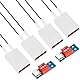 Youmile 4 Stück PTC-Heizelement Heizplatte elektrische Heizung Kern konstante Temperatur Heizplatte AC/DC 5V/70℃/1.2-2W Aluminiumschale mit Täuschungsmodul für Low Power Mikrogeräte Heizung
