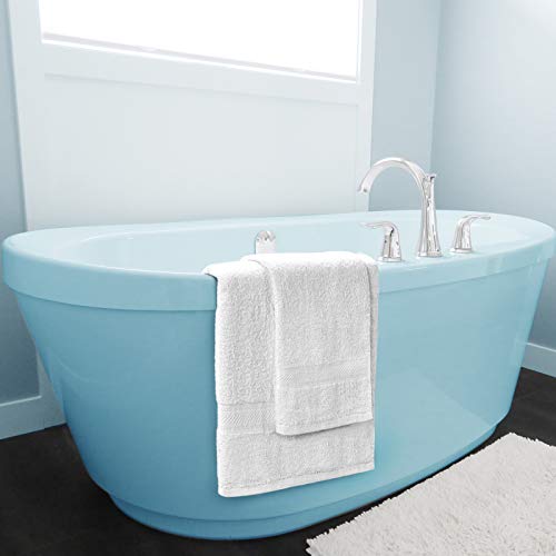 SweetNeedle Bath Towels, Set of 4 Bathroom Bath Sheets White, 70x140 cm, 100% Cotton, Quick Dry, Light Weight - Image 4