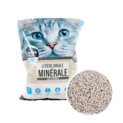 Love Story, Litiere Mineral Bentonita Enriquecida con Carbón Activo 5L