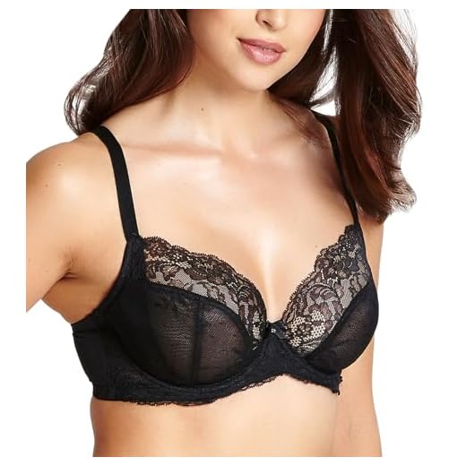Panache Women's Ana Non-Padded Plunge Underwire Bra 9396A 32G Black