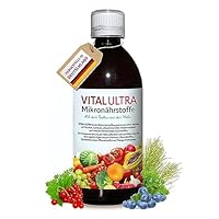 Vital Ultra - 480 ml - Mikronährstoffkonzentrat mit Vitaminen, Mineralien, Spurenelementen, Pflanzenstoffen und Omega-3-Fettsäuren - flüssiges Lebensmittel aus über 70 Zutaten mit bis zu 60 Portionen