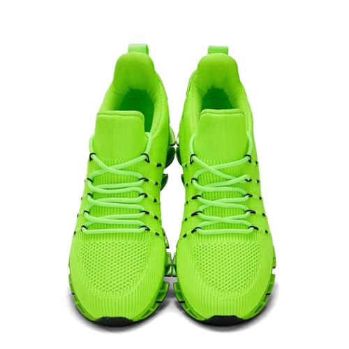 Image of Mens Running Shoes Mesh Breathable Trail Runners Fashion Sport Blade Walking Tennis Sneakers