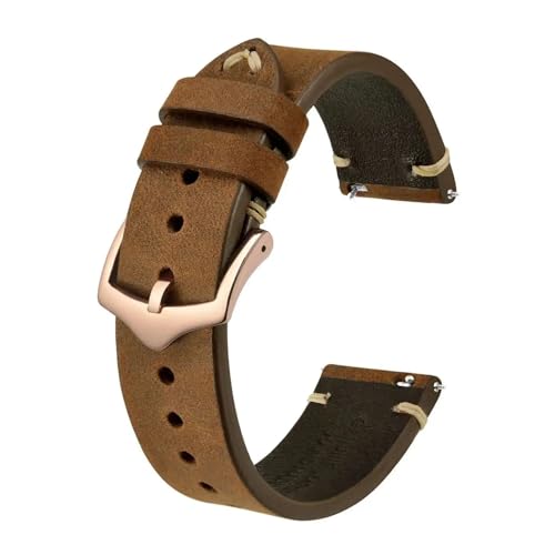 Bracelet montre en cuir interchangeable 20mm contre les irritations