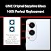 2PCS Galaxy S25 Edge Back Rear Camera Lens Glass Replacement, ASDAWN Back Lens Glass for Samsung Galaxy S25 Edge 6.7 inches All Carriers with Free Lens Film + Installation Manual + Repair Tool Set