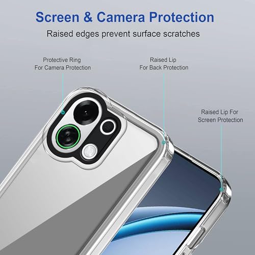 Image of Zapcase Back Case Cover for Oppo K13 Turbo 5G | Compatible for Oppo K13 Turbo 5G Back Cover | Case Cover with Camera Protection | (TPU + PC | Transparent)