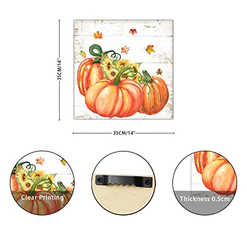Panneau en bois de citrouille haut de gamme pour une décoration murale de récolte raffinée