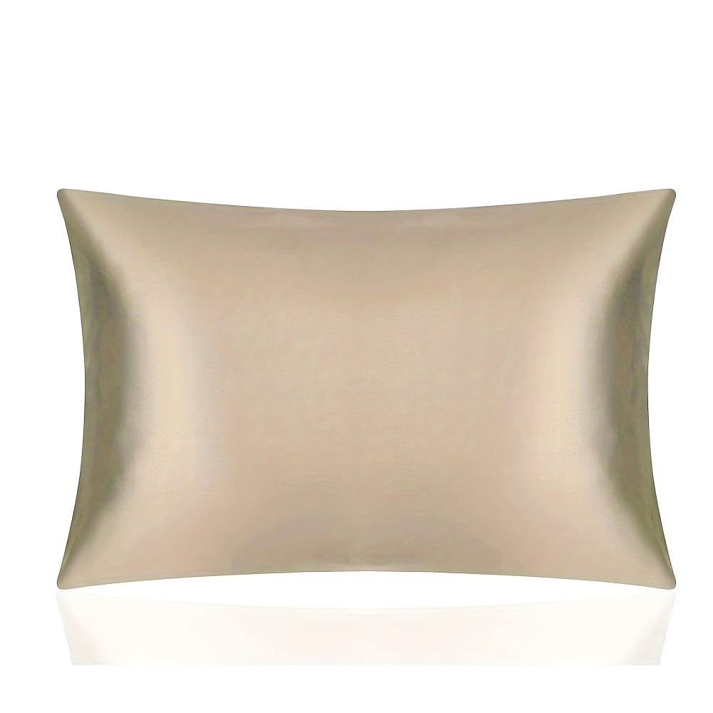 Flca Taupe Mulberry Silk Pillowcase For Hair And Skin,Both Side Mulberry Silk, 1Pc (, Standard 50X75cm)