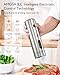 Electric Salt and Pepper Grinder Set, Upgraded 2-Speed Setting, External 6 Adjustable Coarseness, USB C Dual Rechargeable Base, All Stainless Steel Automatic Salt & Pepper Mill Shakers with LED Light