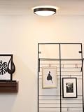 Lucide LEX - lampa sufitowa - Ø 33 cm - 2xE27 - czarna