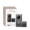 Aqara Smart Doorbell Camera G410 with Chime, 2K, HomeKit Secure Video, 2-Way Audio, Built-in Matter Hub, Wireless/Wired, Supports Apple Home, Alexa, Google, Home Assistant, 2.4G/5GHz Wi-Fi, Gray