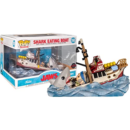 Funko Pop! Moment: Jaws Eating Boat - Figura de Vinilo Coleccionable - Idea de Regalo- Mercancia Oficial - Juguetes para Niños y Adultos - Movies Fans - Muñeco para Coleccionistas y Exposición