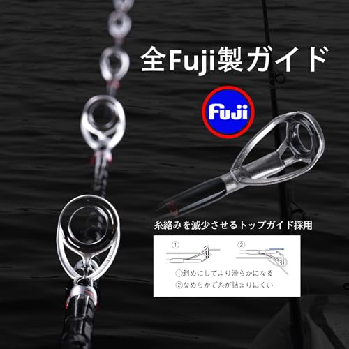 Goture(ゴチュール) POLLUX スロージギングロッド グリップ脱着式 ジギングロッド ベイト ソリッドトップ 船釣り 海釣 602MHC 1.83M/6ft 画像2