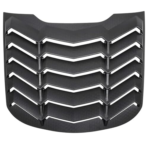 Rear Window Louver Windshield Scoop Sun Shade Cover Vent GT Lambo Style Custom (Matte Black) Compatible for Ford Mustang 2015-2023