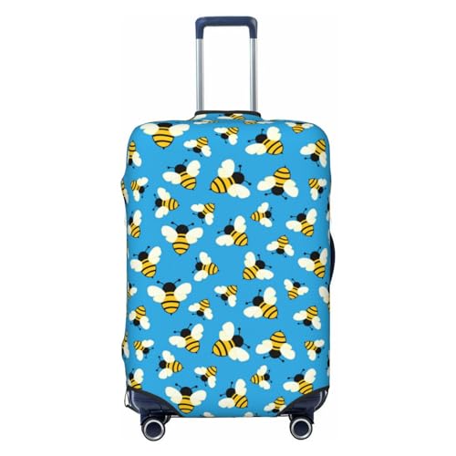 Travel Luggage Cover - Flying Bees Washable Suitcase Covers Protector Fits 18-32 Inch Luggage