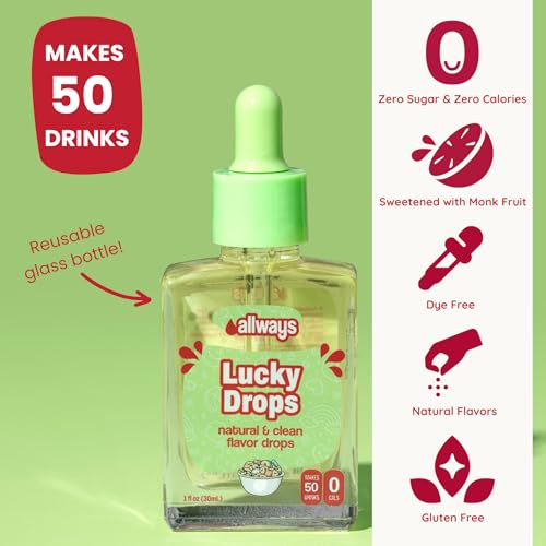 Image of Allways Drops Lucky Water Enhancer | Sugar Free | 50 Servings