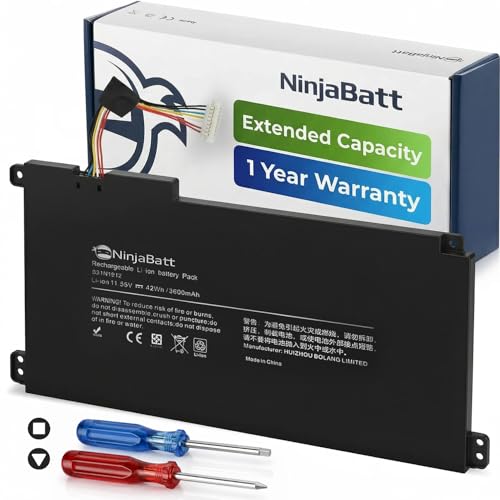 NinjaBatt B31N1912 C31N1912 Asus Battery for VivoBook 14 E410M E410MA E410KA E410MANS E410, VivoBook 15 R522MA, VivoBook E510 E510MA E510KA, L410MA, L510MA, R429MA, X415 X515 – [42Wh/11.55V]