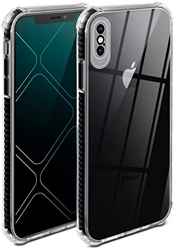Coque iPhone X silicone noir transparent idéal pour un usage quotidien urbain