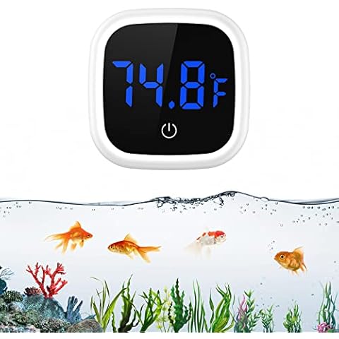 OQIMAX Wireless LED Display Aquarium Thermometer Cover