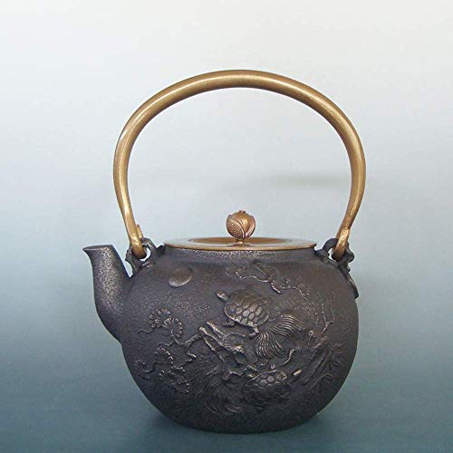 Juego de té Teteras, Hierro Fundido [Turtle Crane] Juego de té de...