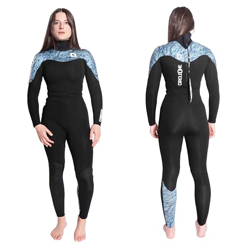 Circle One Damen-Neoprenanzug 2020, Kona 3/2 mm GBS, Sommer, Reißverschluss hinten, türkis, 40