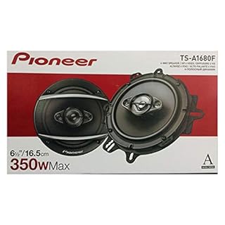 PIONEER TS-A1680F, 4-Way Car Audio Speakers, Full Range, Clear Sound Quality, Easy Installation and Enhanced Bass Response, 6-1/2” Speakers
