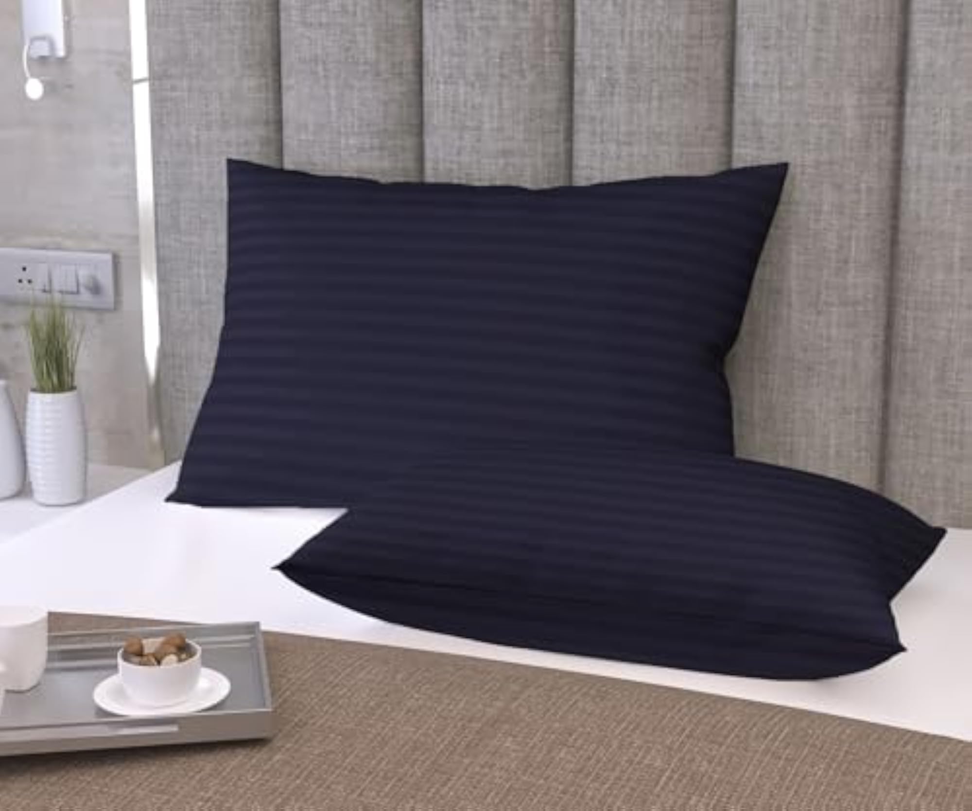 Pack of 2 Luxurious Anti-Bacterial Microfiber Pillows