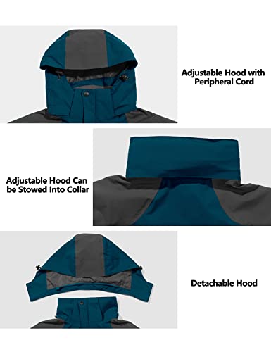 Little Donkey Andy Men's Waterproof Rain Jacket Outdoor Lightweight Hooded Raincoat for Hiking Golf Travel Fishing4