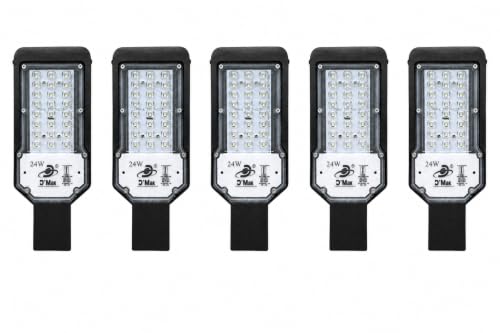 Image of D'Mak LED Street Light White Focus with Lens Waterproof IP65 for Outdoor Purposes (Pack of 5, 24W LED Street Light)