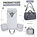 Garment Duffle Bags for Travel, Convertible Garment Bag for Men Women, Carry On Duffle Bag Backpack with Shoe Compartment & Toiletry Bag, 4 in 1 Hanging Suitcase Suit Travel Bags (Dark Grey)