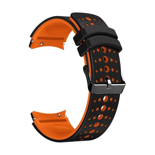 [QAICHFKS] Galaxy Watch 6 Classic 47mm 43mm�p�V���R���X�g���b�v �ʋC�����X�g�o���h (Black orange,Watch7 40mm 44mm)