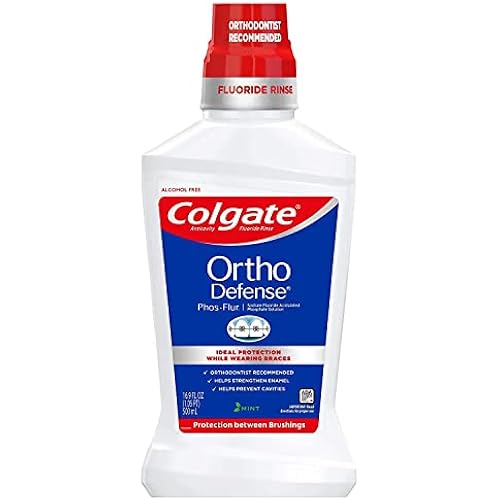Colgate Phos-Flur Anti-Cavity Fluoride Rinse Mint 16 oz (Pack of 4)