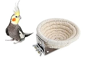Orgrimmar Handmade Natural Cotton Rope Bird Nest Breeding Nest House Cave Cage...