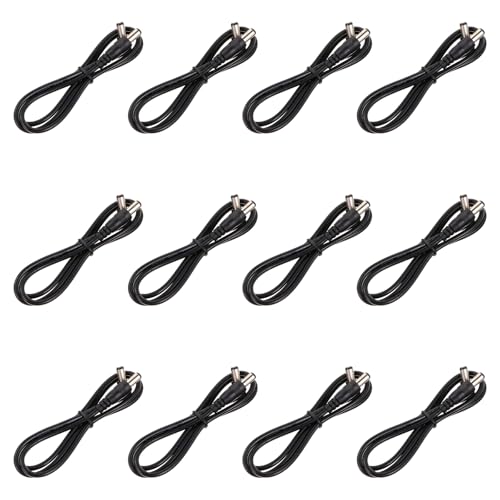 Câble d'alimentation pour pédale de guitare résistant noir