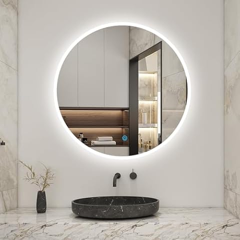 Biubiubath LED Touch Sensor Bathroom Mirror Cover