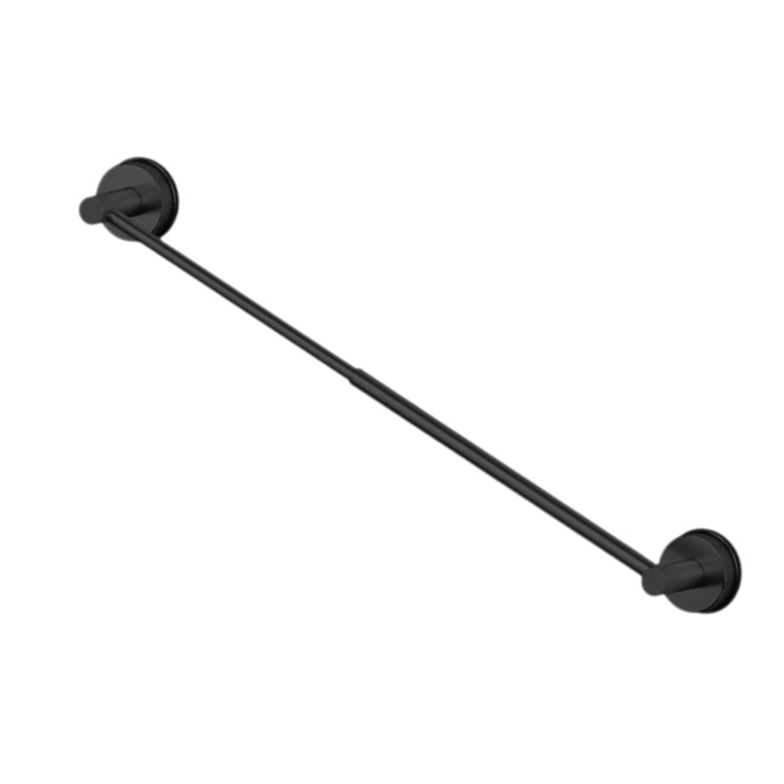 Length Steel Towel Holder with Powerful Suction Cups Rustproof Rack Suitable for Small Space Wall Mounted Extendable Track