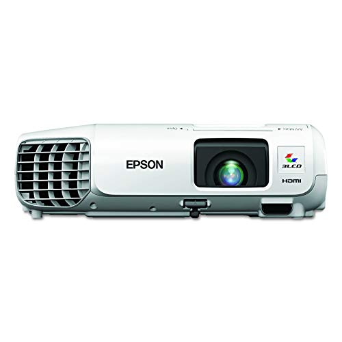 Image of Epson V11H694020 PowerLite S27 SVGA 3LCD Projector 2700 Lumens 800 x 600 Pixels 1.35x Zoom White (Renewed)
