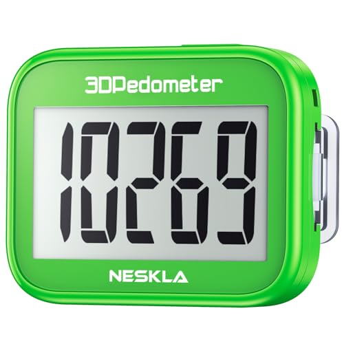 Image of 3D Pedometer for Walking, Simple Step Counter with Large Digital Display, Step Tracker with Removable Clip Lanyard, Accurately Track Steps for Men Women Kids Adults Seniors